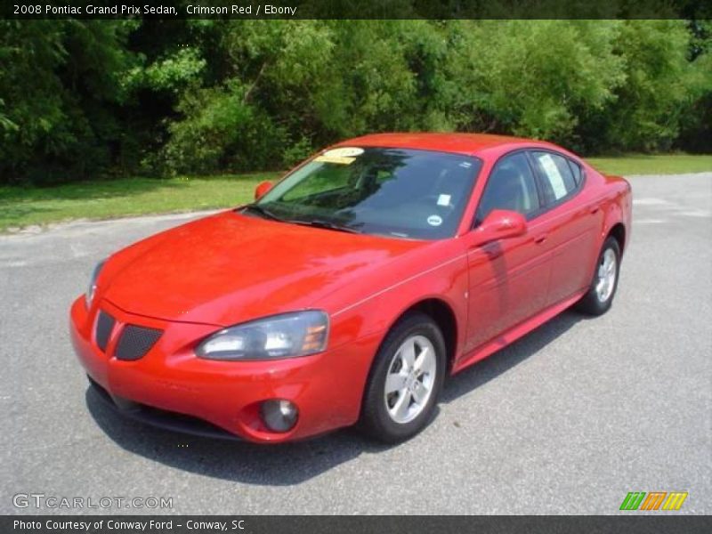 Crimson Red / Ebony 2008 Pontiac Grand Prix Sedan