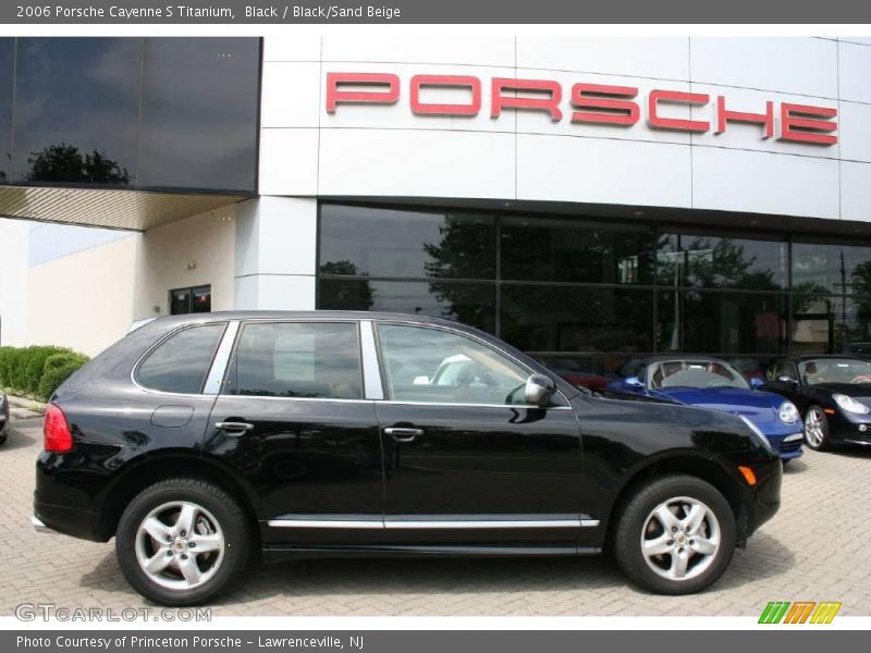 Black / Black/Sand Beige 2006 Porsche Cayenne S Titanium