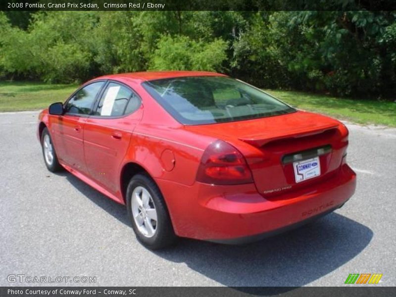 Crimson Red / Ebony 2008 Pontiac Grand Prix Sedan