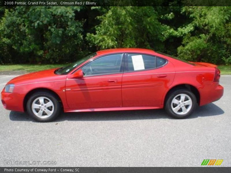 Crimson Red / Ebony 2008 Pontiac Grand Prix Sedan