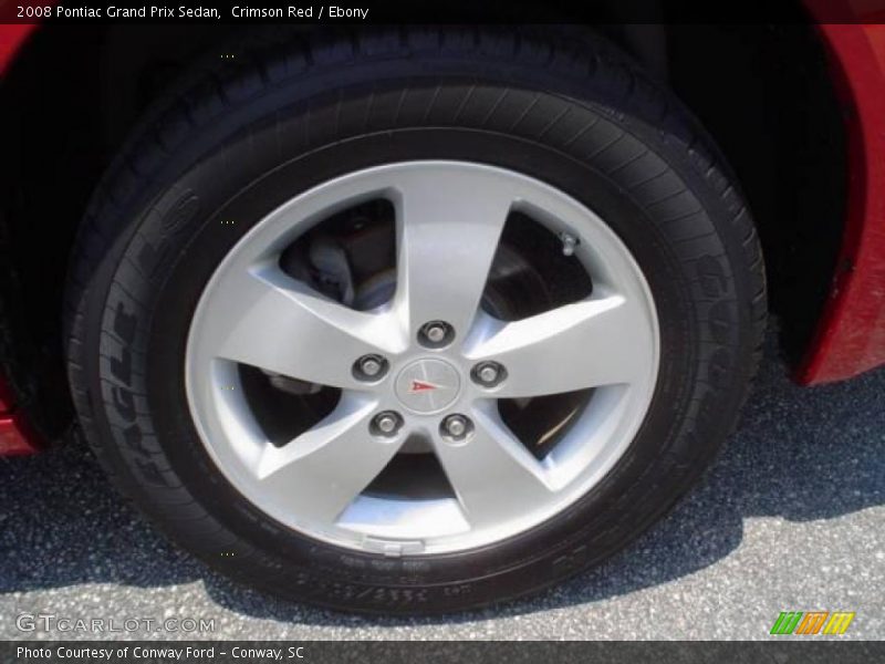Crimson Red / Ebony 2008 Pontiac Grand Prix Sedan