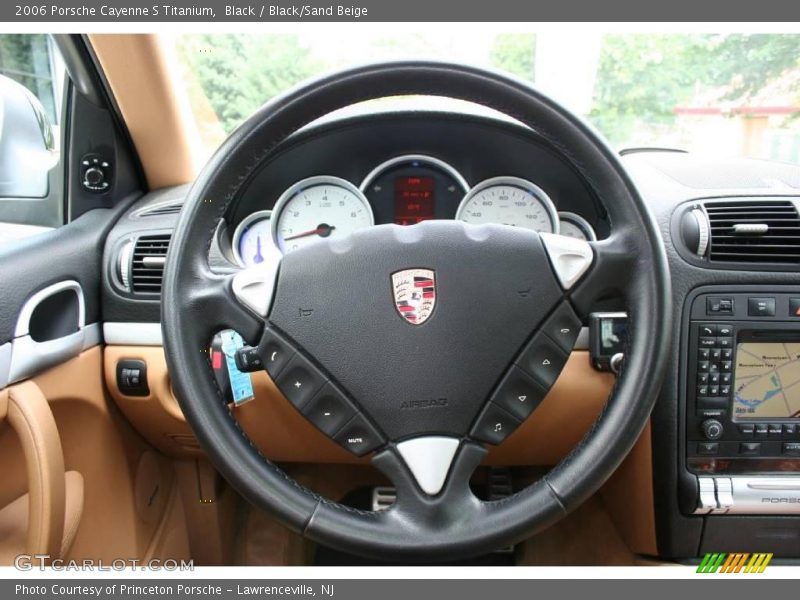Black / Black/Sand Beige 2006 Porsche Cayenne S Titanium