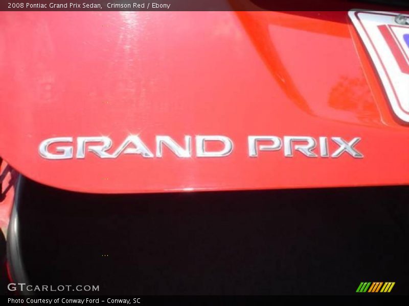 Crimson Red / Ebony 2008 Pontiac Grand Prix Sedan