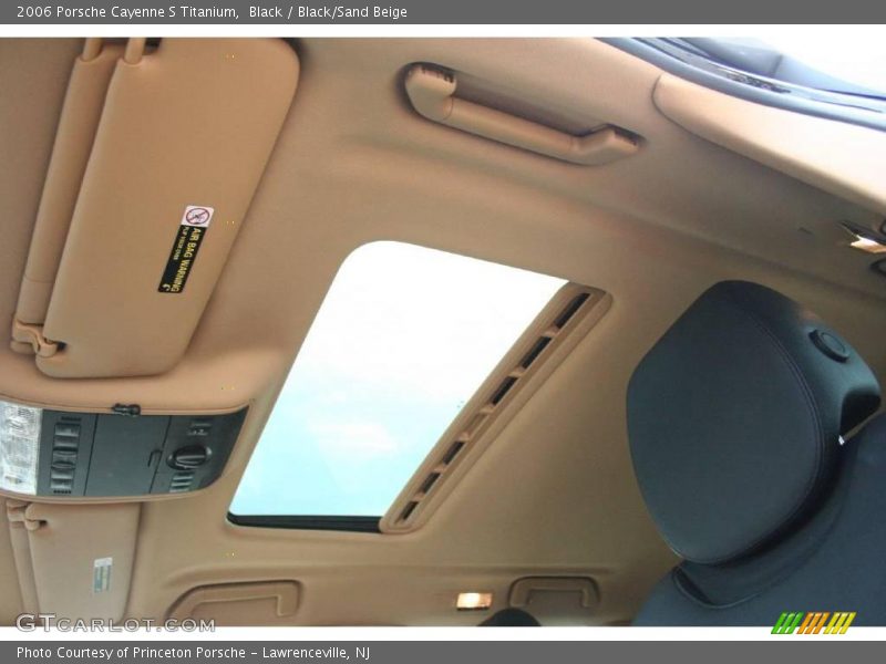 Black / Black/Sand Beige 2006 Porsche Cayenne S Titanium