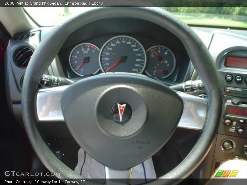 Crimson Red / Ebony 2008 Pontiac Grand Prix Sedan