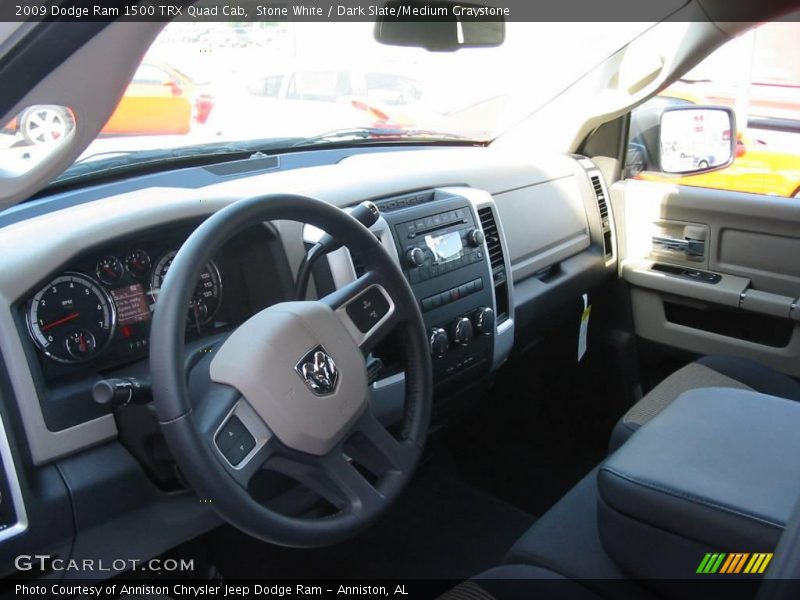 Stone White / Dark Slate/Medium Graystone 2009 Dodge Ram 1500 TRX Quad Cab