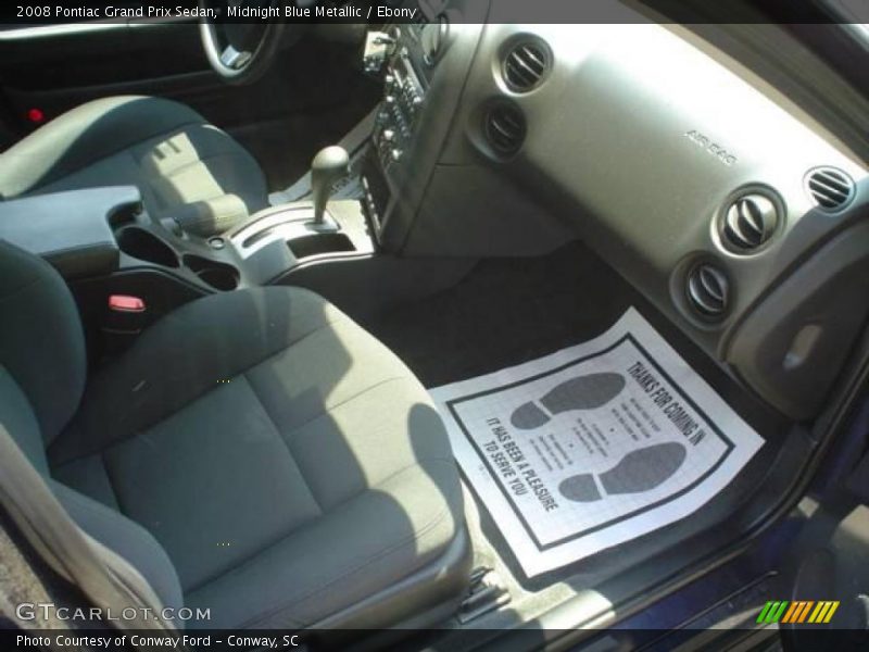 Midnight Blue Metallic / Ebony 2008 Pontiac Grand Prix Sedan