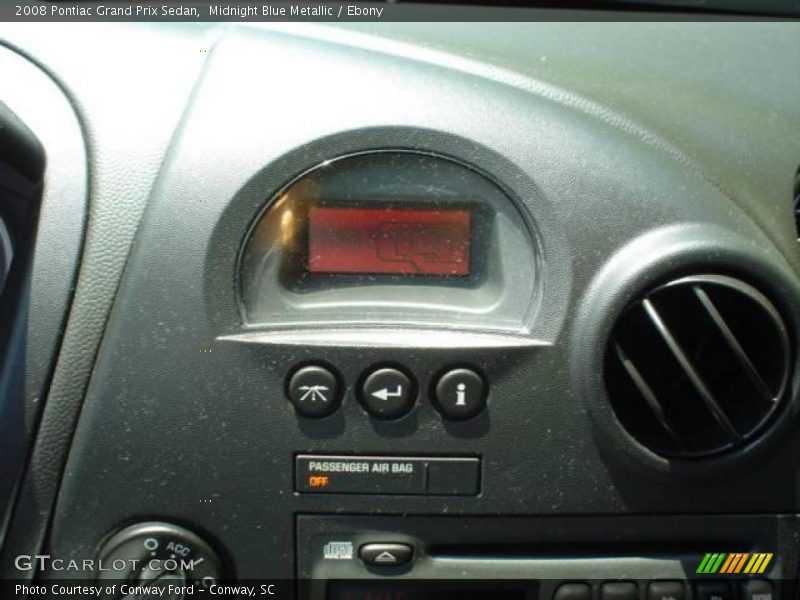 Midnight Blue Metallic / Ebony 2008 Pontiac Grand Prix Sedan