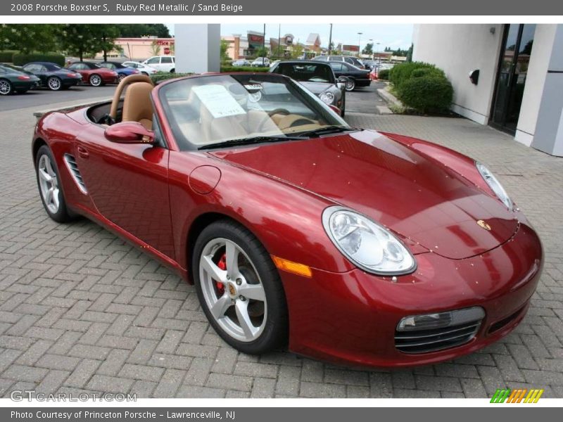 Ruby Red Metallic / Sand Beige 2008 Porsche Boxster S