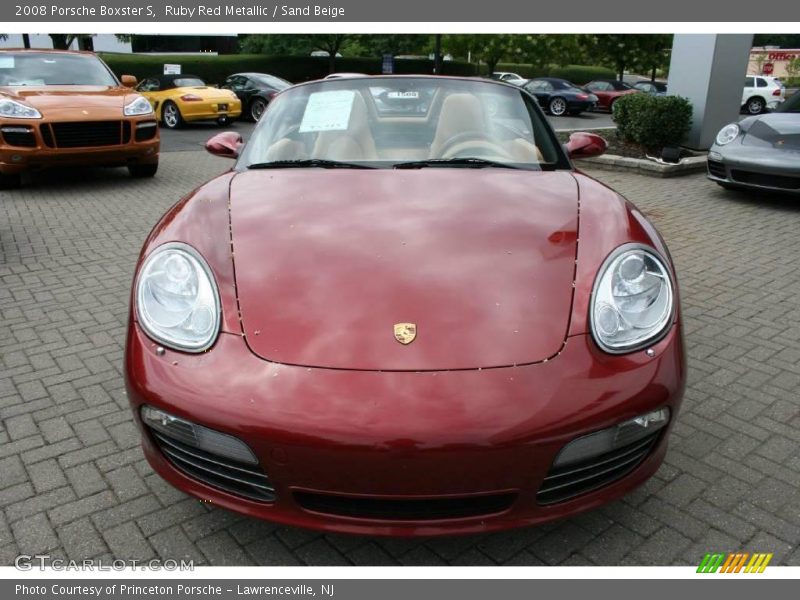 Ruby Red Metallic / Sand Beige 2008 Porsche Boxster S