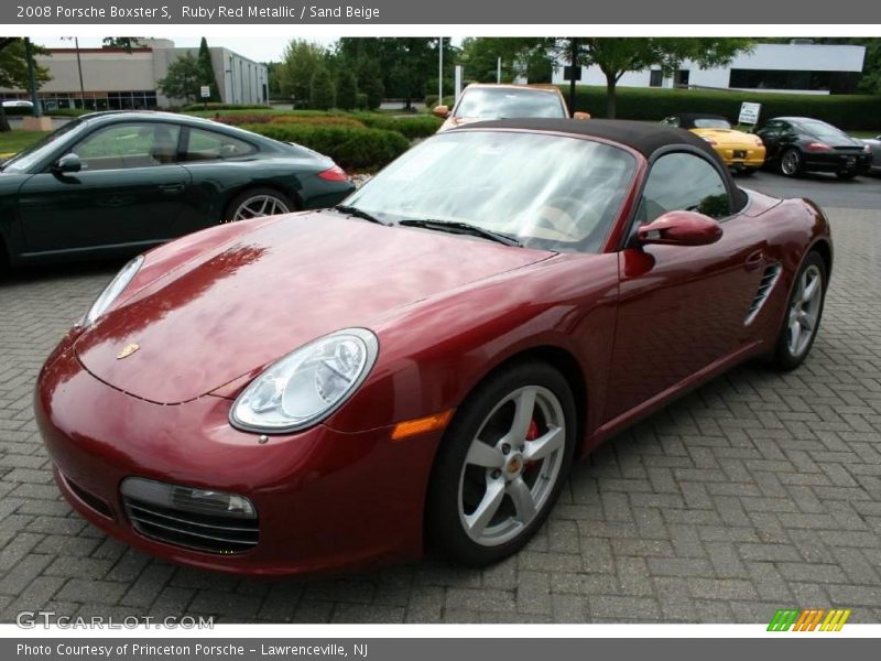 Ruby Red Metallic / Sand Beige 2008 Porsche Boxster S