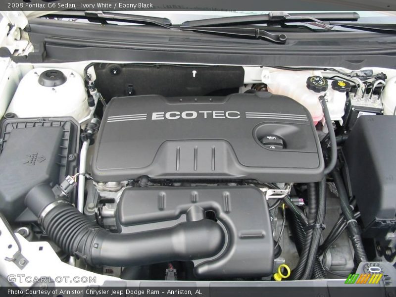 Ivory White / Ebony Black 2008 Pontiac G6 Sedan