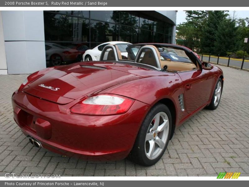 Ruby Red Metallic / Sand Beige 2008 Porsche Boxster S