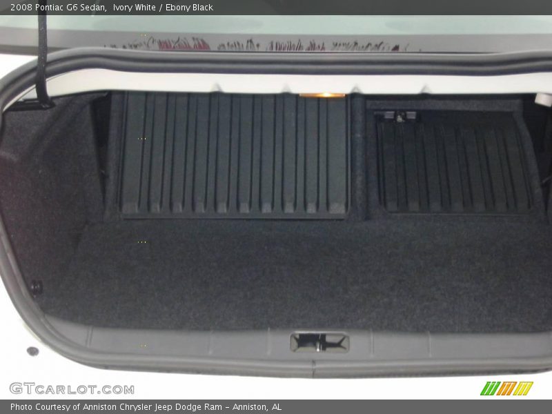 Ivory White / Ebony Black 2008 Pontiac G6 Sedan