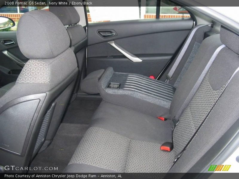 Ivory White / Ebony Black 2008 Pontiac G6 Sedan