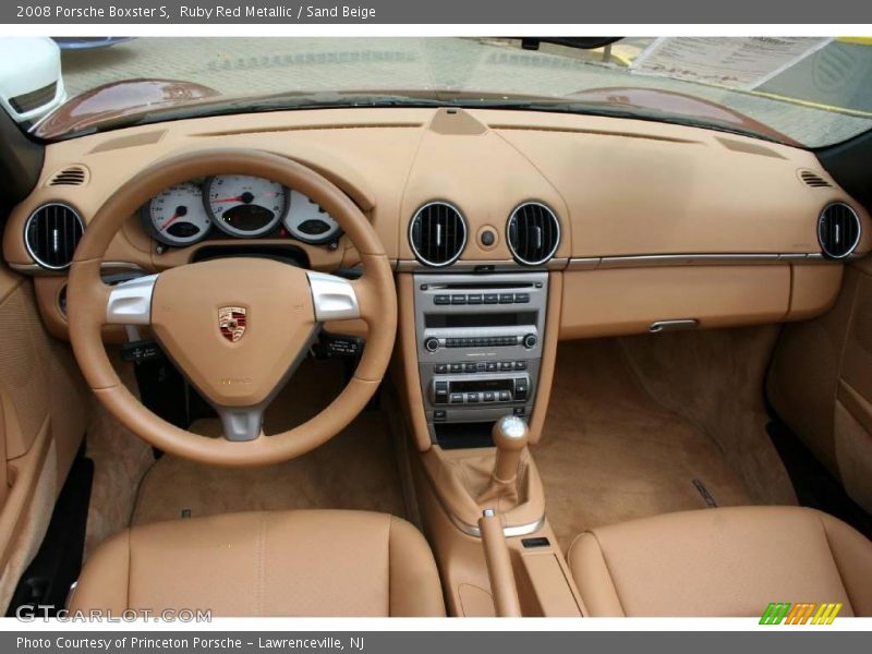 Ruby Red Metallic / Sand Beige 2008 Porsche Boxster S