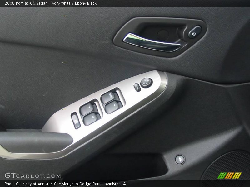 Ivory White / Ebony Black 2008 Pontiac G6 Sedan