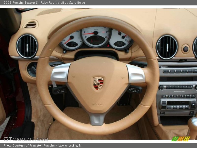 Ruby Red Metallic / Sand Beige 2008 Porsche Boxster S