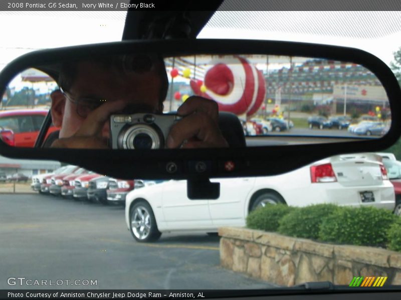 Ivory White / Ebony Black 2008 Pontiac G6 Sedan