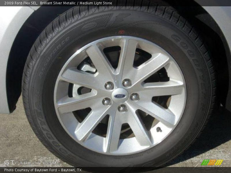 Brilliant Silver Metallic / Medium Light Stone 2009 Ford Flex SEL