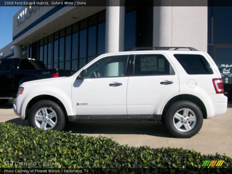 Oxford White / Stone 2009 Ford Escape Hybrid
