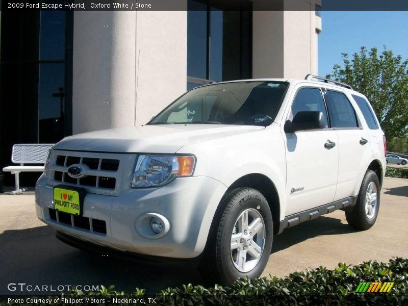 Oxford White / Stone 2009 Ford Escape Hybrid
