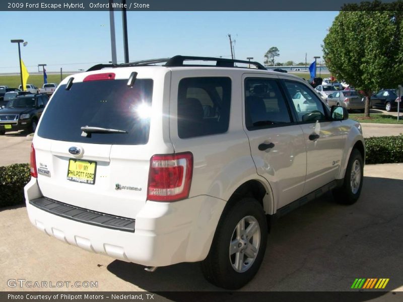 Oxford White / Stone 2009 Ford Escape Hybrid