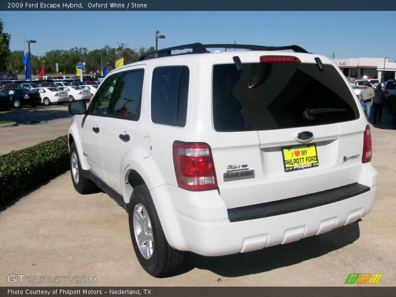 Oxford White / Stone 2009 Ford Escape Hybrid