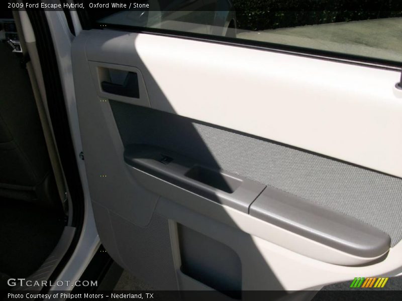 Oxford White / Stone 2009 Ford Escape Hybrid