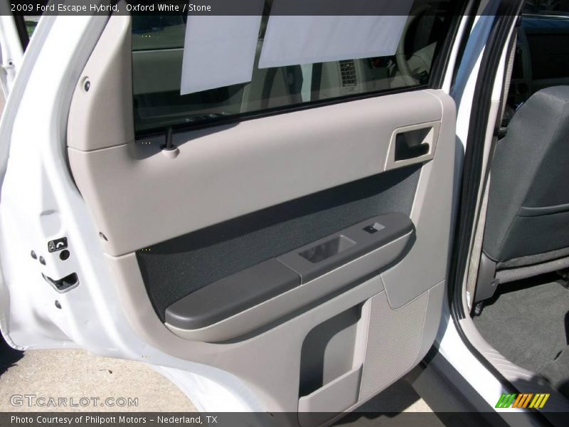 Oxford White / Stone 2009 Ford Escape Hybrid