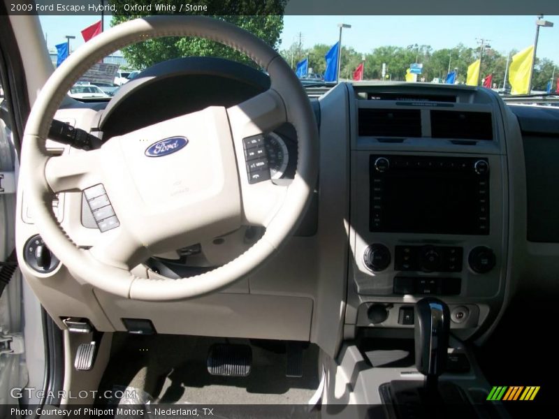 Oxford White / Stone 2009 Ford Escape Hybrid
