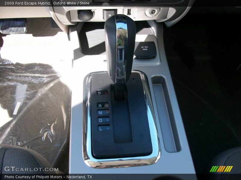 Oxford White / Stone 2009 Ford Escape Hybrid