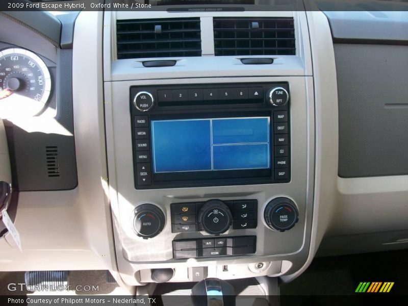 Oxford White / Stone 2009 Ford Escape Hybrid