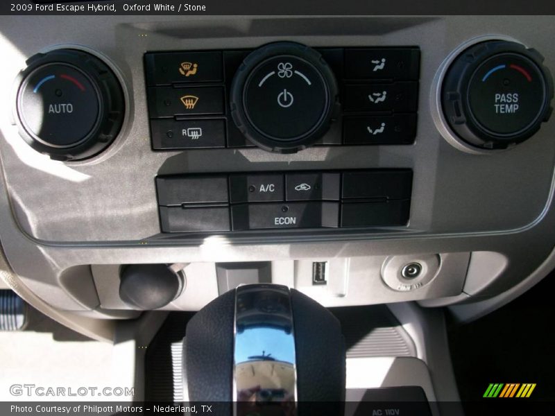 Oxford White / Stone 2009 Ford Escape Hybrid