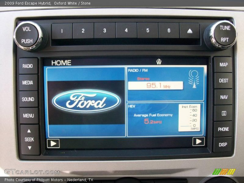 Oxford White / Stone 2009 Ford Escape Hybrid