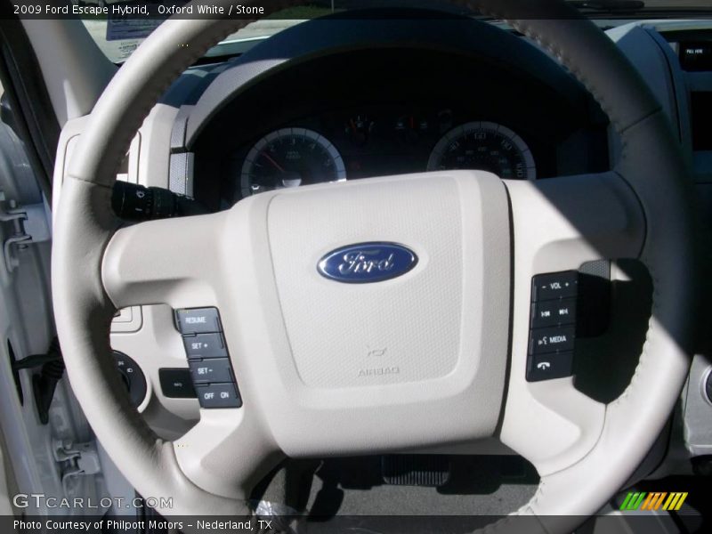 Oxford White / Stone 2009 Ford Escape Hybrid