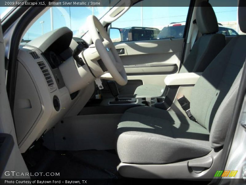 Brilliant Silver Metallic / Stone 2009 Ford Escape XLS
