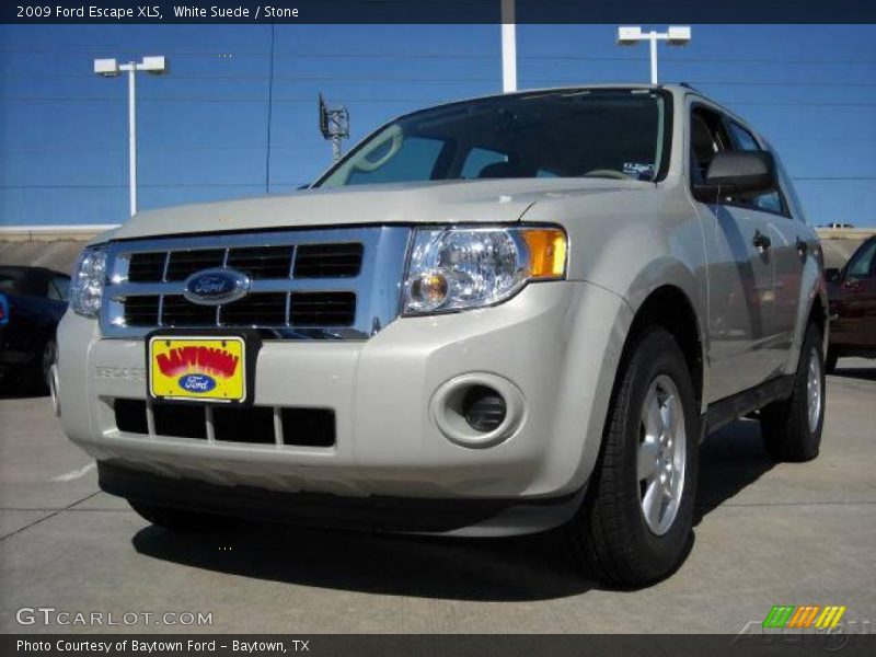 White Suede / Stone 2009 Ford Escape XLS