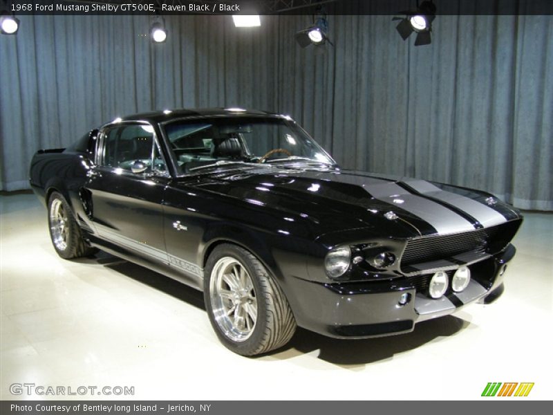 Raven Black / Black 1968 Ford Mustang Shelby GT500E