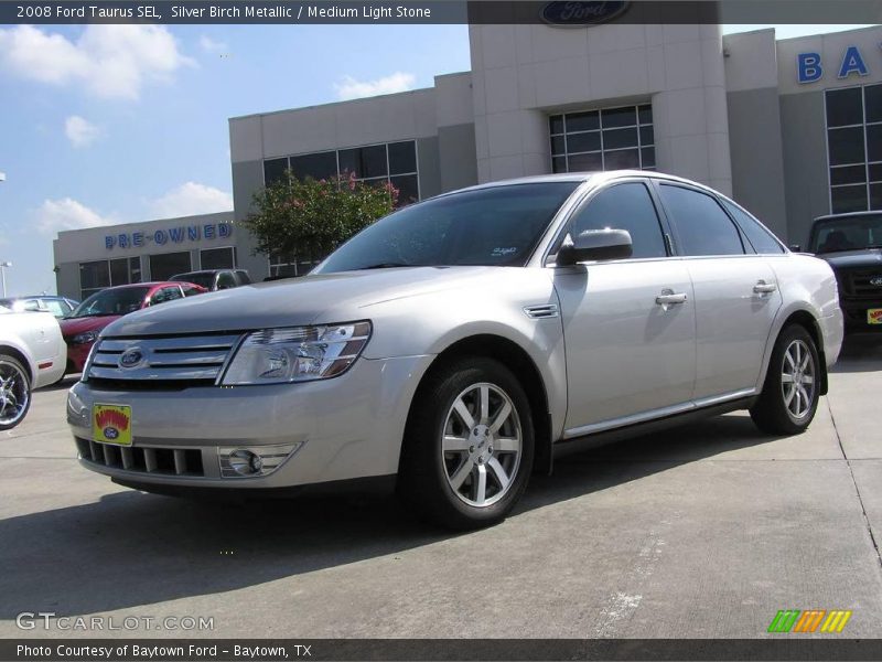 Silver Birch Metallic / Medium Light Stone 2008 Ford Taurus SEL