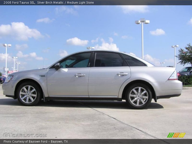 Silver Birch Metallic / Medium Light Stone 2008 Ford Taurus SEL