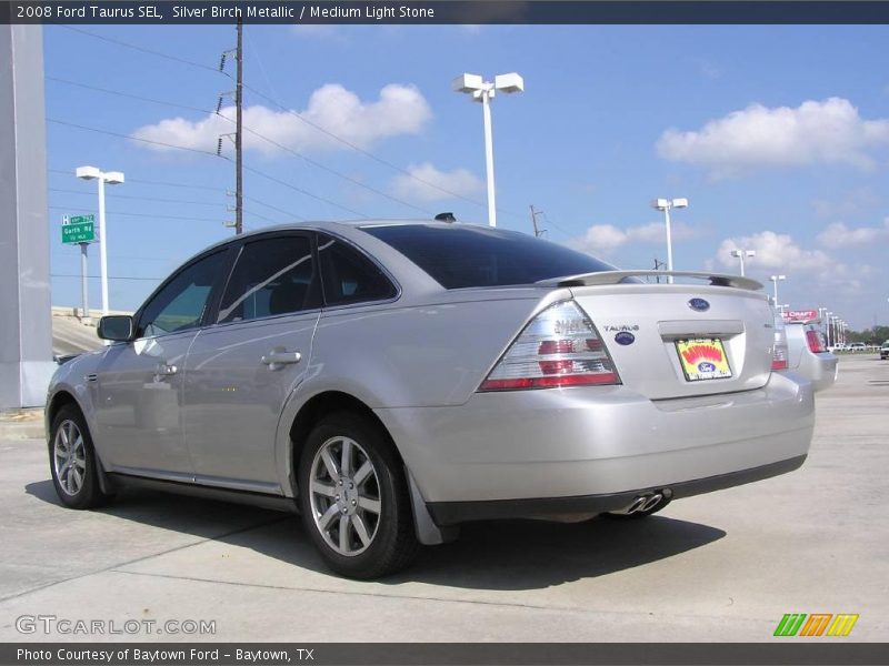 Silver Birch Metallic / Medium Light Stone 2008 Ford Taurus SEL
