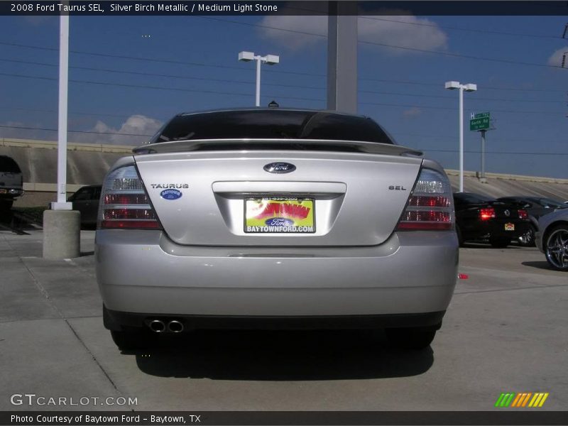 Silver Birch Metallic / Medium Light Stone 2008 Ford Taurus SEL