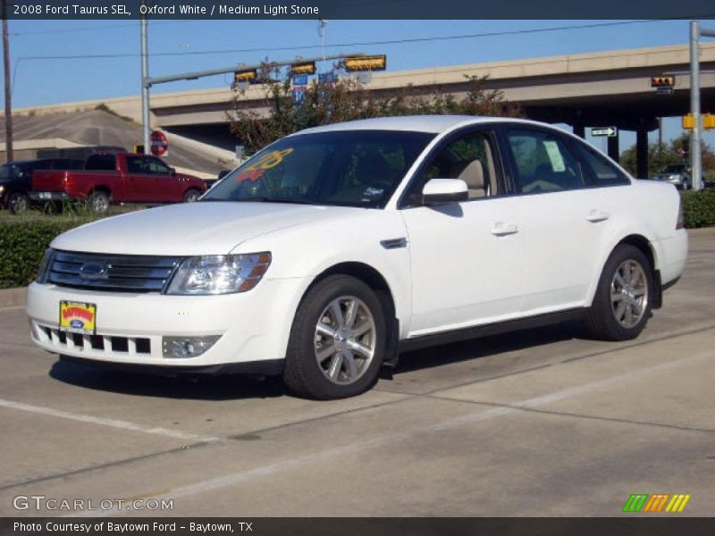 Oxford White / Medium Light Stone 2008 Ford Taurus SEL