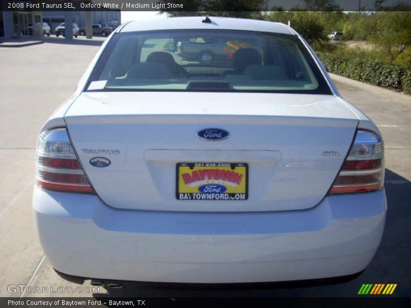 Oxford White / Medium Light Stone 2008 Ford Taurus SEL