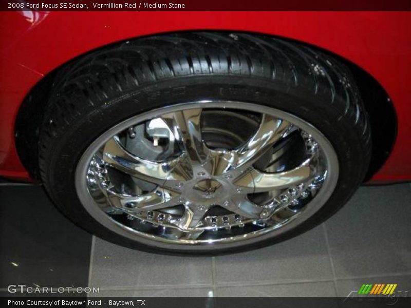 Vermillion Red / Medium Stone 2008 Ford Focus SE Sedan