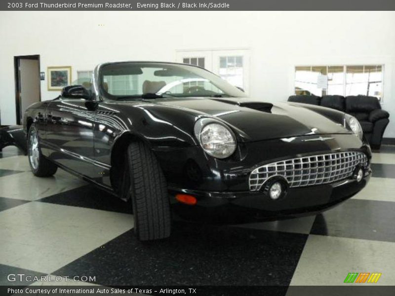 Evening Black / Black Ink/Saddle 2003 Ford Thunderbird Premium Roadster