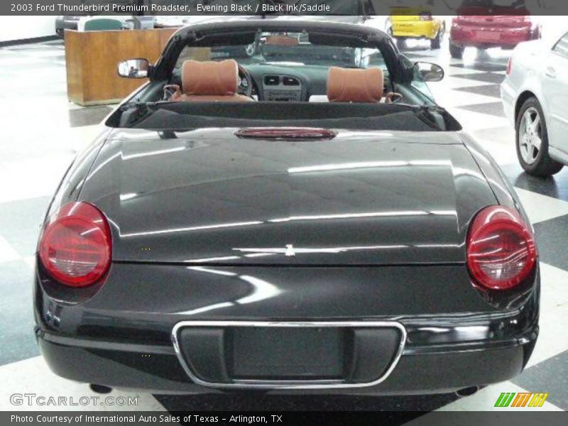 Evening Black / Black Ink/Saddle 2003 Ford Thunderbird Premium Roadster