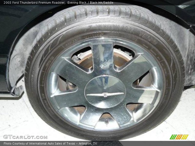 Evening Black / Black Ink/Saddle 2003 Ford Thunderbird Premium Roadster