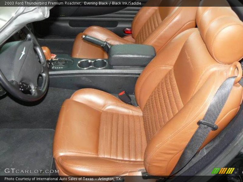 Evening Black / Black Ink/Saddle 2003 Ford Thunderbird Premium Roadster
